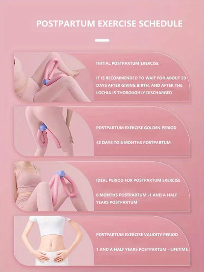 1PC Postpartum Pelvic Trainer - Adjustable Leg Clamp for Women, Home Fitness Tool, Kegel Exerciser for Recovery