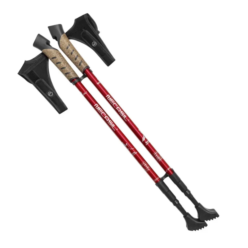 2PCS Trekking Poles, Telescopic Aluminum Alloy Walking Sticks, for Hiking