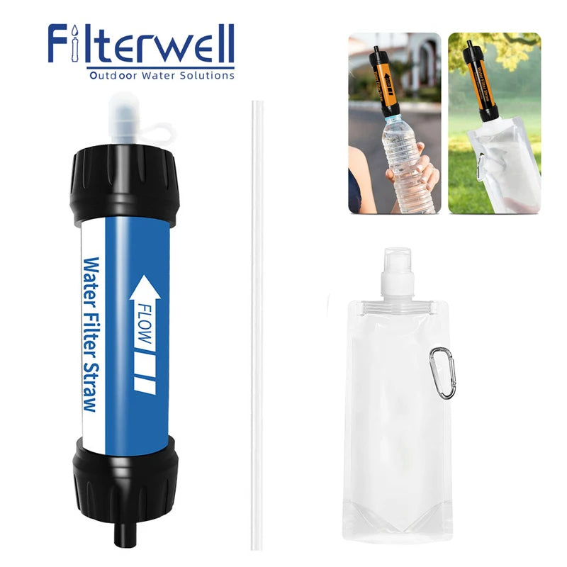 Mini Water Filter Purifier, Survival and Camping Accessories, Outdoor Camp Travel Camper Gadget