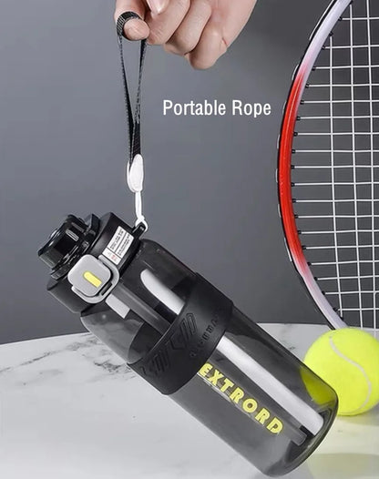 800ml / 1200ml Sports Water Bottle With Straw, BPA Free, Durable, for Gym, Fitness, Outdoor Sports