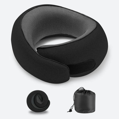 Portable U-shaped Travel Pillow Memory Foam Snail Pillow Travel Neck Support Neck Pillow Adjustable Soft Noon Break Pillows