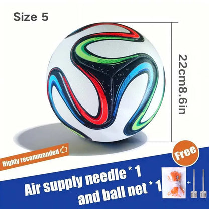 Soccer Ball, Size 5, PU Material, Outdoor Sports Training Football Team