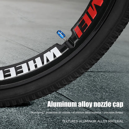 2PCS Aluminum Alloy Bike Valve Caps Bicycle Tire Rim Stem Covers Wheel Valve Covers Dust Decorative Cycling Accessories