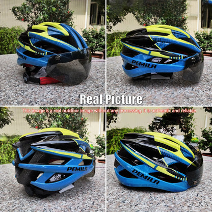 Cycling Helmet Goggle E-bike Helmet, Road Mountain Bike Helmet, Lens For Riding Bicycle, Skateboard, Scooter