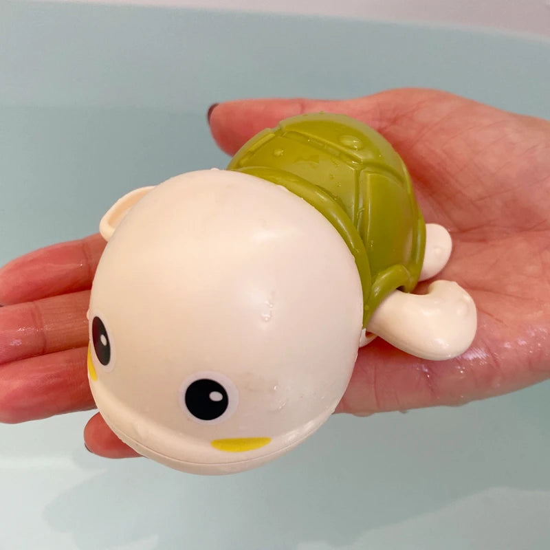 Baby Bath Toys, Cute Swimming Turtle, Whale, Crab, Frog, Penguin, Duck Classic Chain Clockwork Water Toy, For Kids, Water Playing Toys