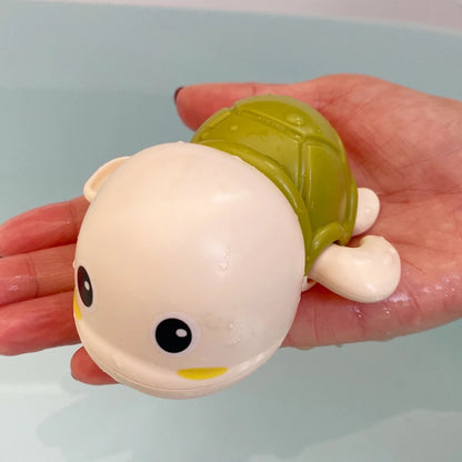 Baby Bath Toys, Cute Swimming Turtle, Whale, Crab, Frog, Penguin, Duck Classic Chain Clockwork Water Toy, For Kids, Water Playing Toys