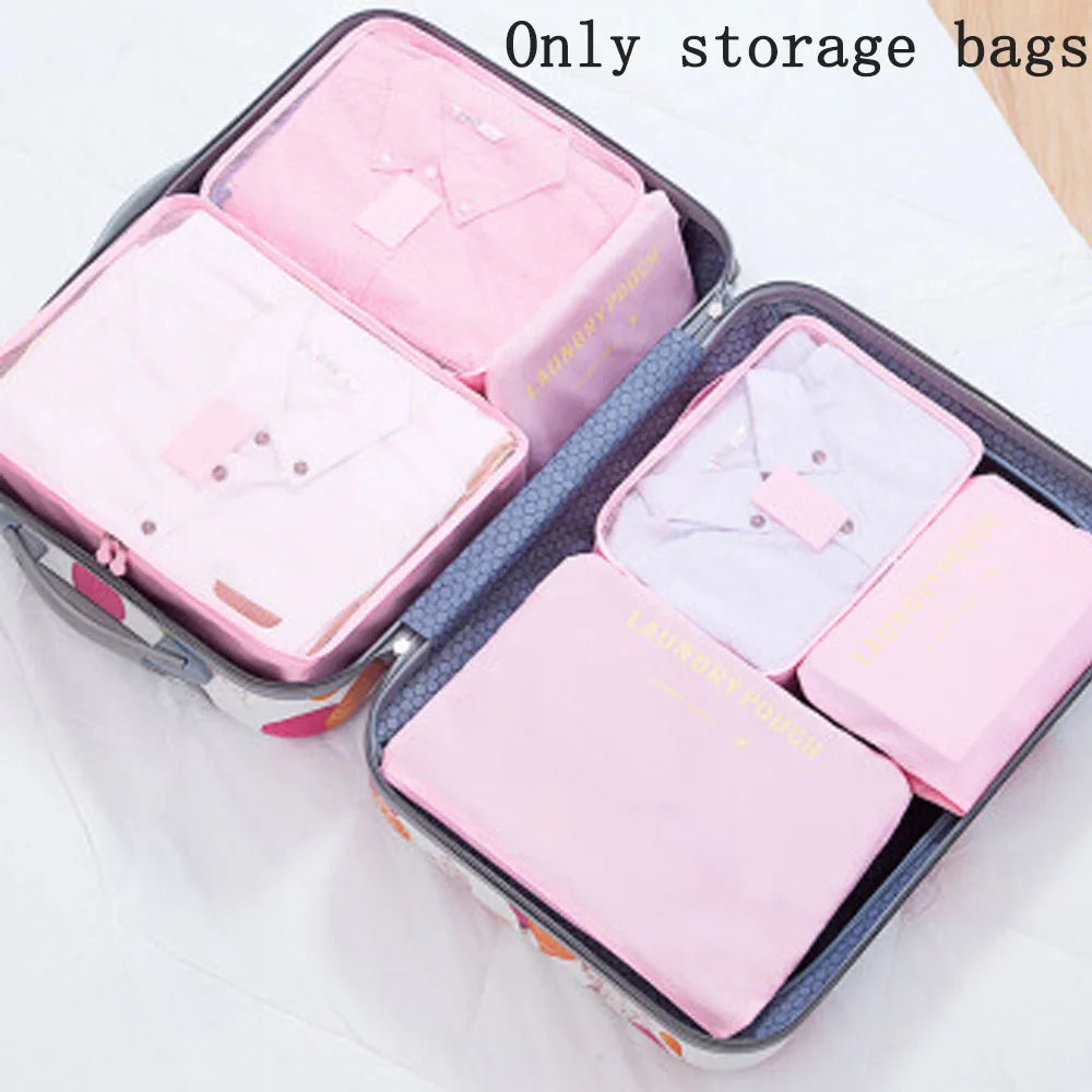 6PCS/set Storage bags and laundry bags – Travel storage bags to store luggage, portable suitcases and clothes compression