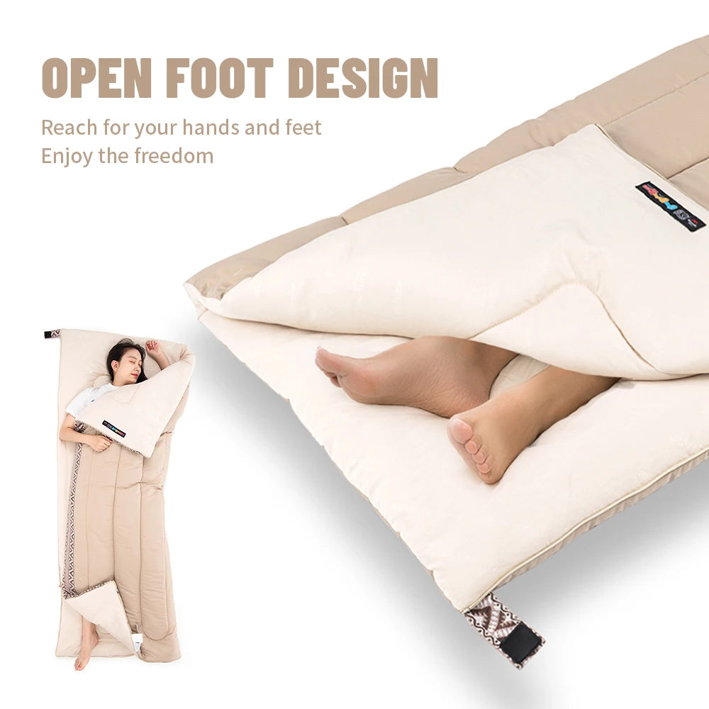 Naturehike L150 3 Season Sleeping Bags Ultralight Machine Washable Summer Sleeping Gear Outdoor Spliceable Camping Sleeping Bag