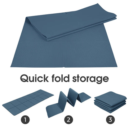 TPE Yoga Mat, Meditation Pad Anti-Slip, Foldable Pilates / Gymnastics Mat, Shock-Absorbing, Easy Clean Sports Equipment