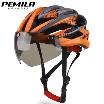 Cycling Helmet Goggle E-bike Helmet, Road Mountain Bike Helmet, Lens For Riding Bicycle, Skateboard, Scooter