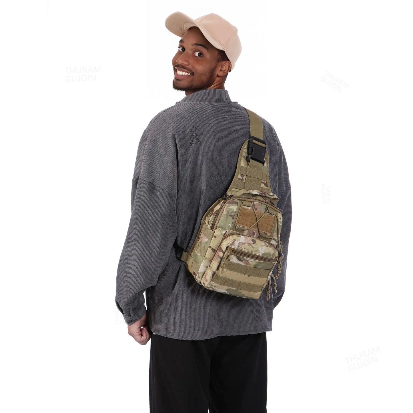 THURAM Outdoor Tactical Bag Backpack Sport Bag Pack Sling Shoulder Backpack for Every Day Carry