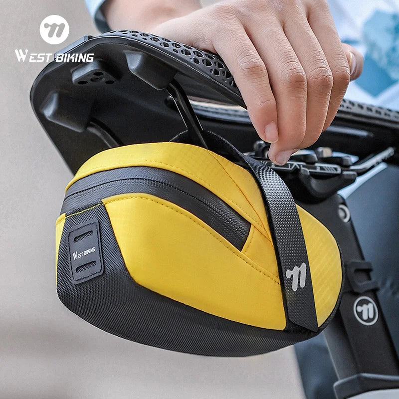 Bicycle Saddle Bag Lightweight Portable Bike Bag 0.8L Multi-Function Storage Pouch Tail Bag Cycling Accessories