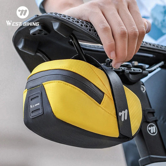 Bicycle Saddle Bag Lightweight Portable Bike Bag 0.8L Multi-Function Storage Pouch Tail Bag Cycling Accessories