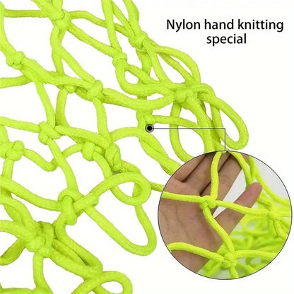 Green Fluorescent Basketball Net, Self Luminous, for Children's Basketball Frame