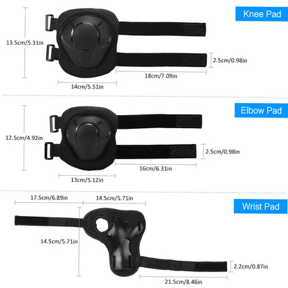 Kids 7 in 1, Helmet and Pads Set, Adjustable, Knee Pads Elbow Pads Wrist Guards for Scooter, Skateboard, Roller Skating, Cycling