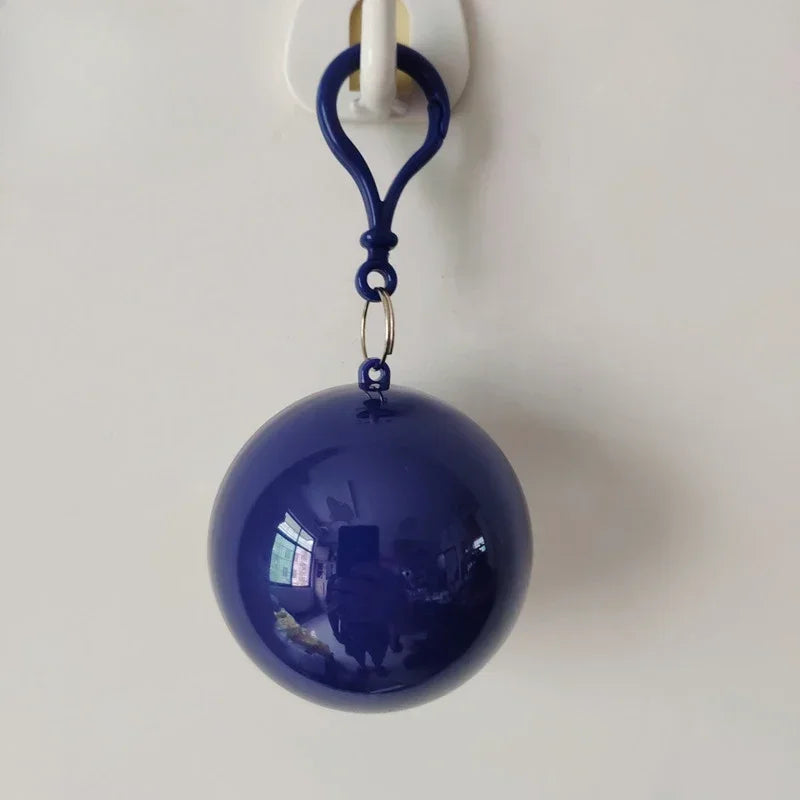 Portable Raincoat Ball Disposable Raincoats Waterproof Transparent Rain Cover Emergency Coat for Traveling Camping Outdoor Sport