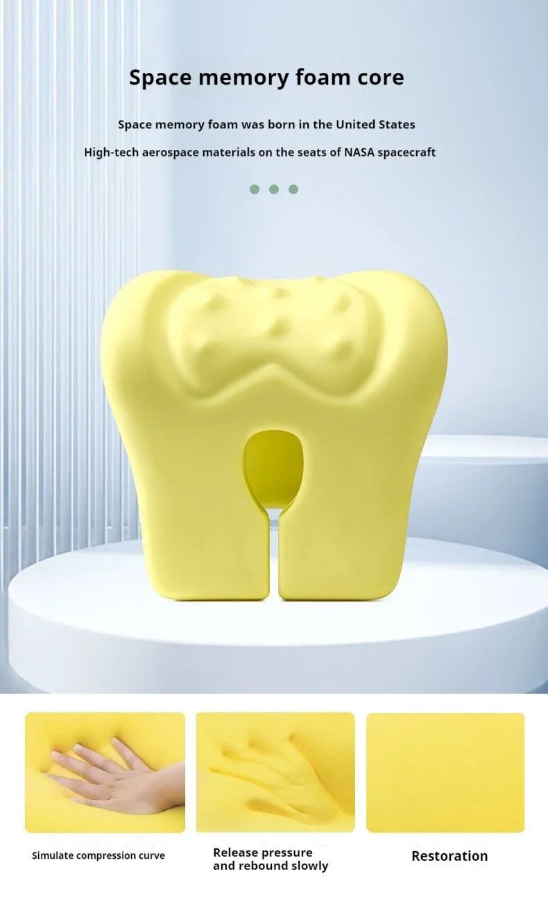 Office Chair Headrest Pillow Head Neck Shoulder Support Cushion Ergonomic Neck Pain Relief Memory Foam Travel Sleeping Pillow