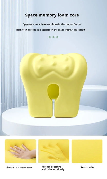 Office Chair Headrest Pillow Head Neck Shoulder Support Cushion Ergonomic Neck Pain Relief Memory Foam Travel Sleeping Pillow