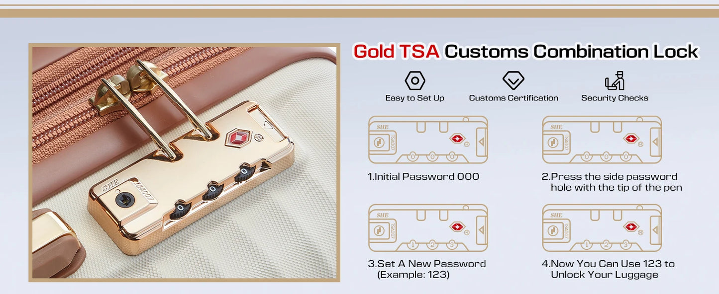 Joyway Expandable Luggage Sets 5 Piece, Lightweight Durable Hard Shell Travel Suitcase Set with TSA Lock, Spinner Wheels