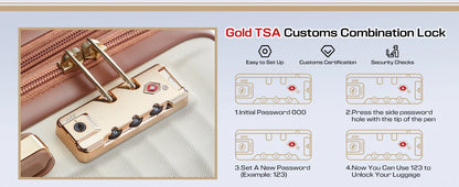 Joyway Expandable Luggage Sets 5 Piece, Lightweight Durable Hard Shell Travel Suitcase Set with TSA Lock, Spinner Wheels