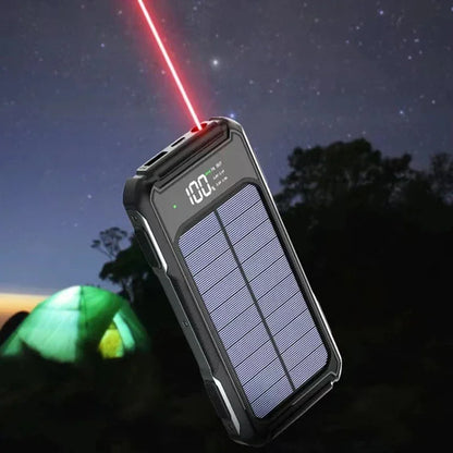 Xiaomi 200000mAh Large Capacity Solar Power Bank 4 in 1 Built in Cable Fastcharge Mobile Power Battery LED Light iPhone Samsung