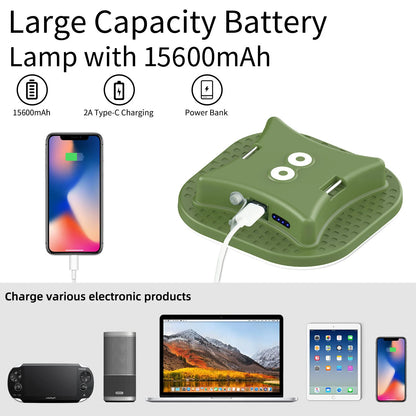 MOSLIGHTING 80W Camping Lantern Portable Flashlights Rechargeable Light IPX65 Waterproof with 4 Modes Dimmable Hanging Tent Lamp