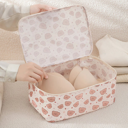 7PCS Travel Packing Cube Printed Cartoon Travel Storage Bag Clothes Shoes Toiletries Sorting Storage Bag for Luggage Suitcase