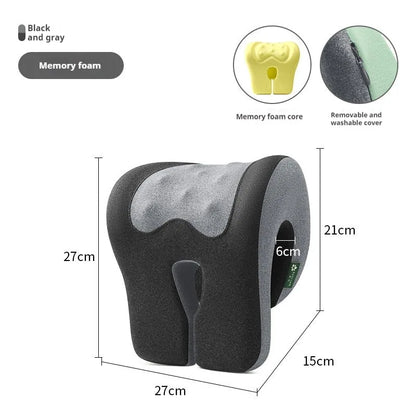 Office Chair Headrest Pillow Head Neck Shoulder Support Cushion Ergonomic Neck Pain Relief Memory Foam Travel Sleeping Pillow
