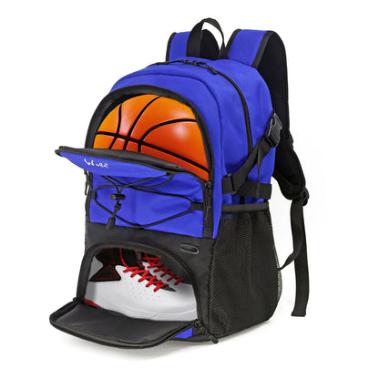 Sport Backpack, with Separate Ball Holder & Shoes Compartment, Best for Basketball, Soccer, Volleyball