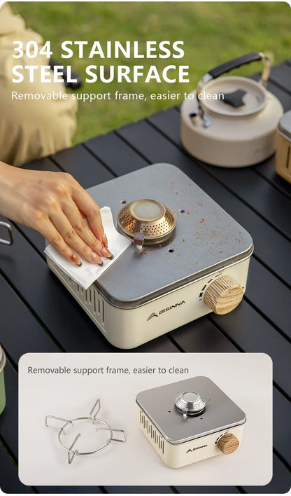 Camping Gas Stove 2800W High Firepower Portable Cassette Furnace Outdoor Gas Burner Picnic Camp