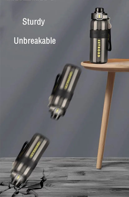 800ml / 1200ml Sports Water Bottle With Straw, BPA Free, Durable, for Gym, Fitness, Outdoor Sports