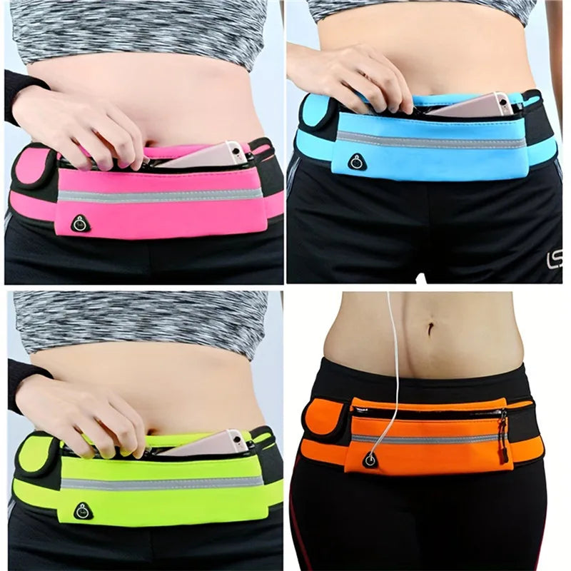 Sport Running Waist Bag, For Women & Men, Waterproof Comfortable Gym Safety Bag, Cycling Phone Case, Running Belt