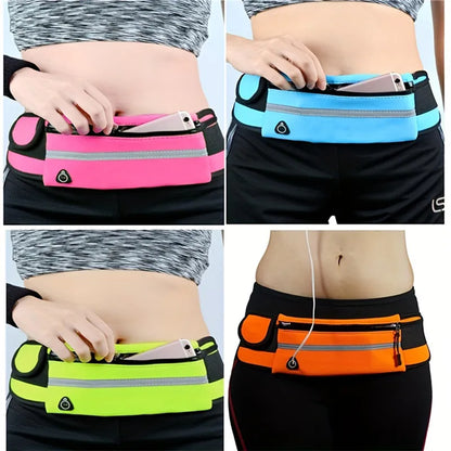 Sport Running Waist Bag, For Women & Men, Waterproof Comfortable Gym Safety Bag, Cycling Phone Case, Running Belt