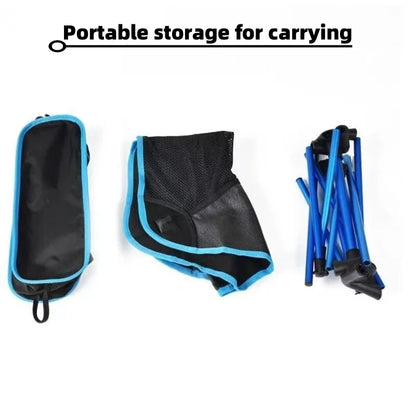 Foldable Outdoor Chair Collapsible Camping Chair Portable Folding for Beach Picnic Seat Folding Chair for Fishing BBQ Hiking