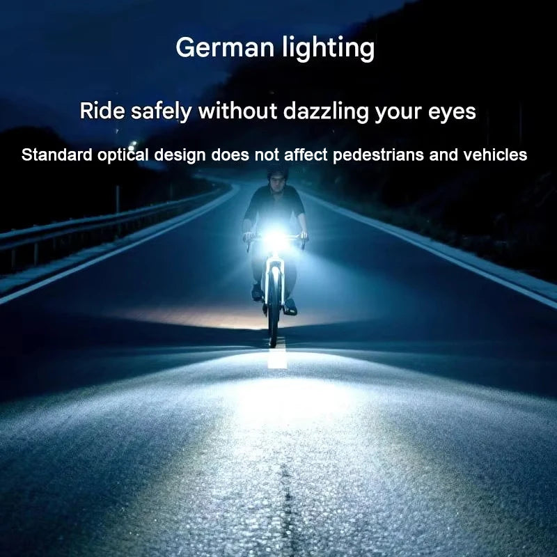 Solar Charging Bicycle Front Light, Wide-Angle 3 LED Headlight MTB Road Bike Flashlight Easy to Install