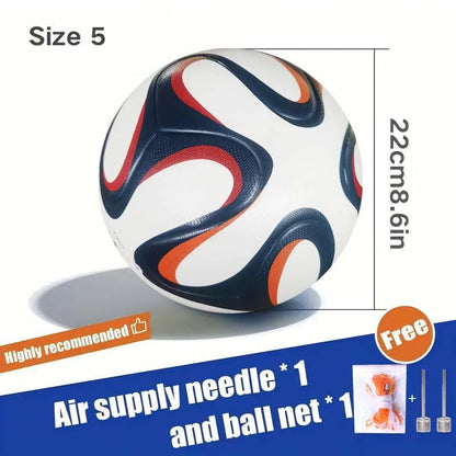 Soccer Ball, Size 5, PU Material, Outdoor Sports Training Football Team