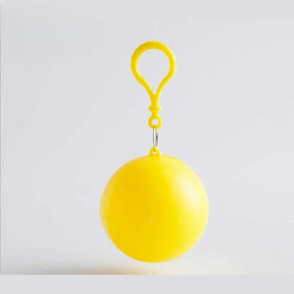 Portable Raincoat Ball Disposable Raincoats Waterproof Transparent Rain Cover Emergency Coat for Traveling Camping Outdoor Sport