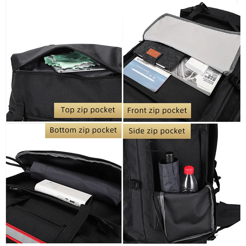 130L Hiking Camping Backpack Travel Large Luggage Bag Men Trekking Outdoor Sports Pack Molle Trekking Rucksack For Men Big Bag