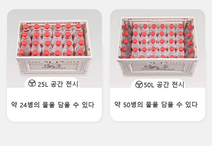 Naturehike Camping Box 60L Large Capacity Folding Storage Box 25L 30L 50L Home Bedside Table Outdoor Travel Picnic PP Sundry Box