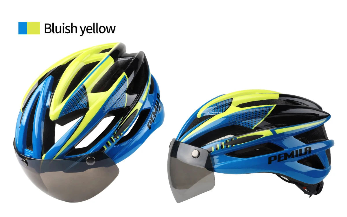 Cycling Helmet Goggle E-bike Helmet, Road Mountain Bike Helmet, Lens For Riding Bicycle, Skateboard, Scooter