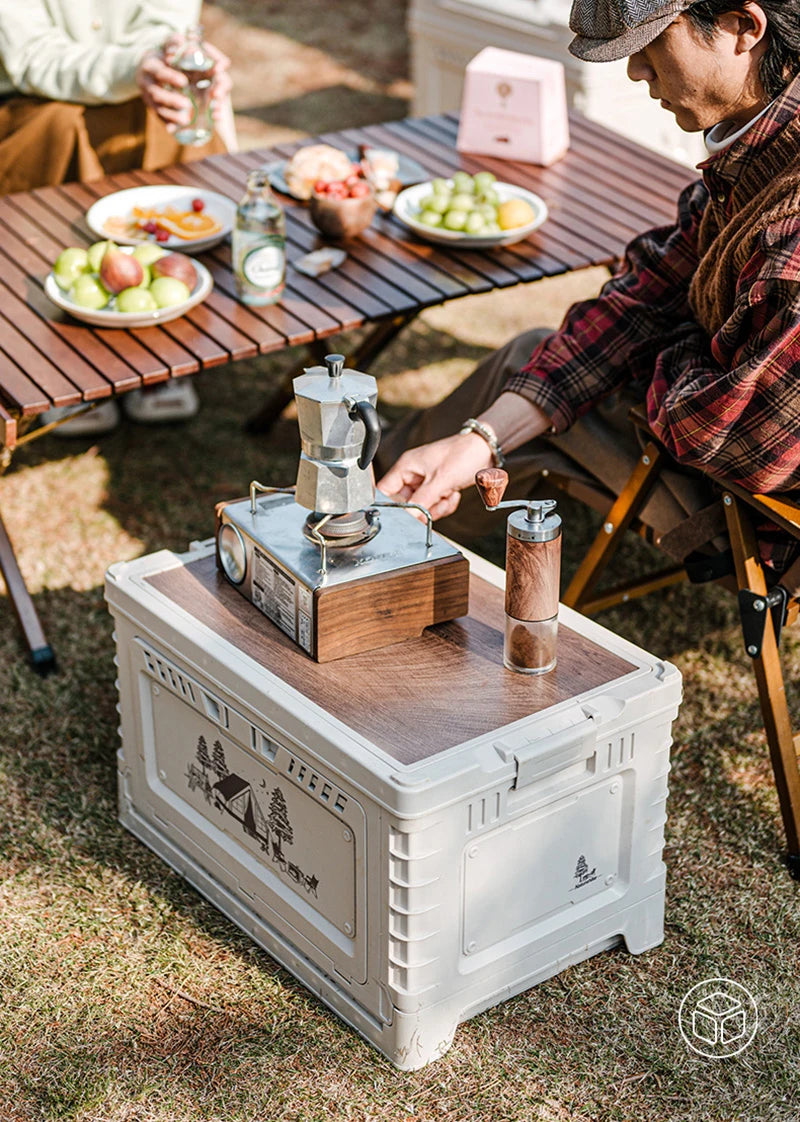 Naturehike Camping Box 60L Large Capacity Folding Storage Box 25L 30L 50L Home Bedside Table Outdoor Travel Picnic PP Sundry Box