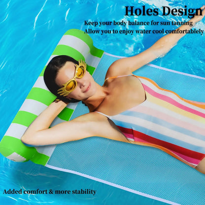 Swimming Pool Inflatable Cylindrical Striped Dual Tube, Suitable for Pools & Beach