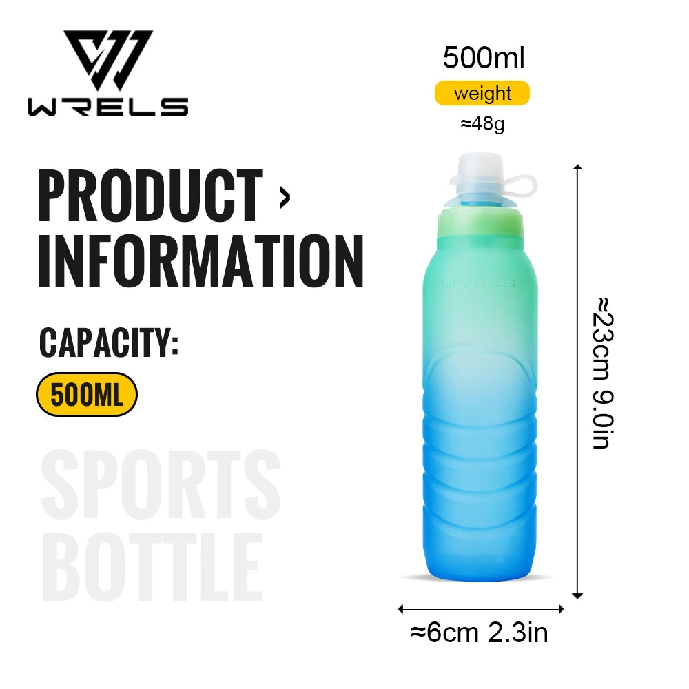 Sport Bottle, BPA Free PP5 Ultralight Leak-Proof Silicone Bottle for Fitness & Running