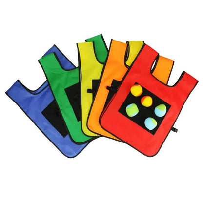 Outdoor Sport Game, Waistcoat With Sticky Ball Throwing, Kids Sport Toy