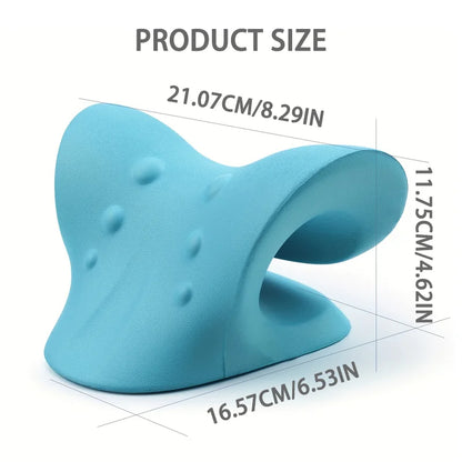 Neck Shoulder Stretcher Relaxer Cervical Chiropractic Traction Device, Massage Pillow for Pain Relief, Cervical Spine Alignment