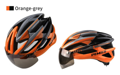 Cycling Helmet Goggle E-bike Helmet, Road Mountain Bike Helmet, Lens For Riding Bicycle, Skateboard, Scooter