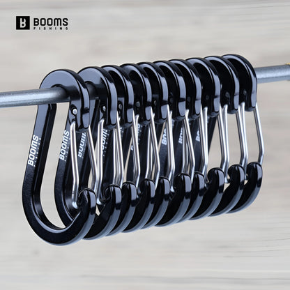 Fishing Multi Tool 10Pcs 4/5/7cm D-ring Aluminum Aalloy Carabiner Clip Outdoor Travel Hook Buckle Karabiner Camp Equipment