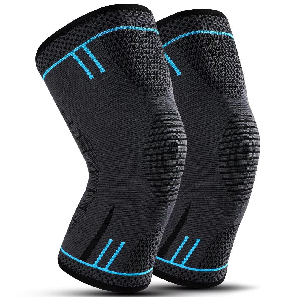 1 PCS Compression Knee Support,  Elastic Breathable Nylon Knee Pad Brace for Gym, Basketball, Volleyball, Running
