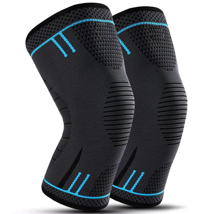 1 PCS Compression Knee Support,  Elastic Breathable Nylon Knee Pad Brace for Gym, Basketball, Volleyball, Running
