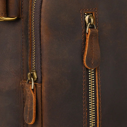 Large Leather Backpack Men Luxury Designer Laptop Bagpack for Man Backpack for School Bag Travel Backpack Bag Men's Daypack